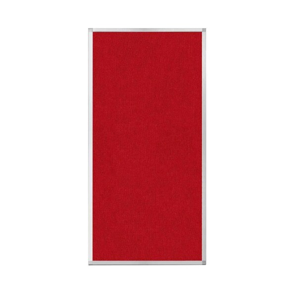 Versare Hush Panel Configurable Cubicle Partition 3' x 6' Red Fabric 1852327 - main